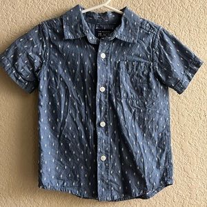 Toddler denim button up